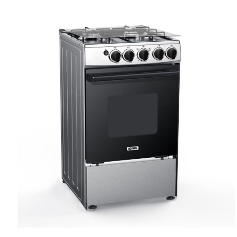 Ignis Gas Cooker, 4 Burners, Mechanical Control, Silver Arbaana