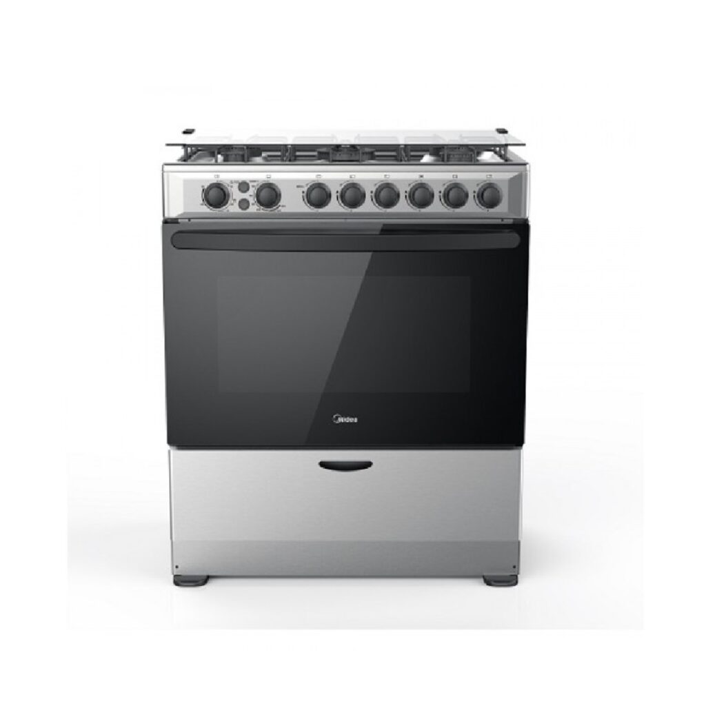 Midea 76x58cm, 5 Burner Gas Cooker with Grill Arbaana