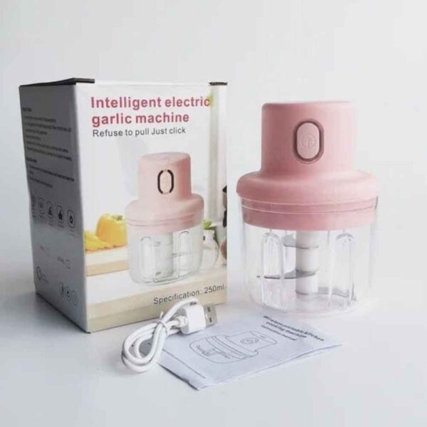 مفرمة ثوم كهربائية صغيرة قابلة لإعادة الشحن